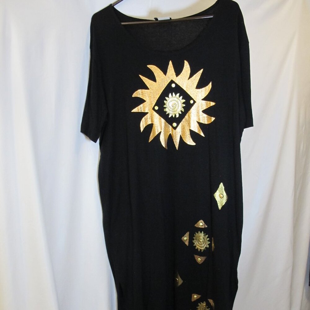 Typhoons black cotton cover-up or sundress XL